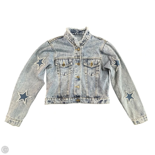 Jacket Denim By Clothes Mentor In Blue Denim, Size: M