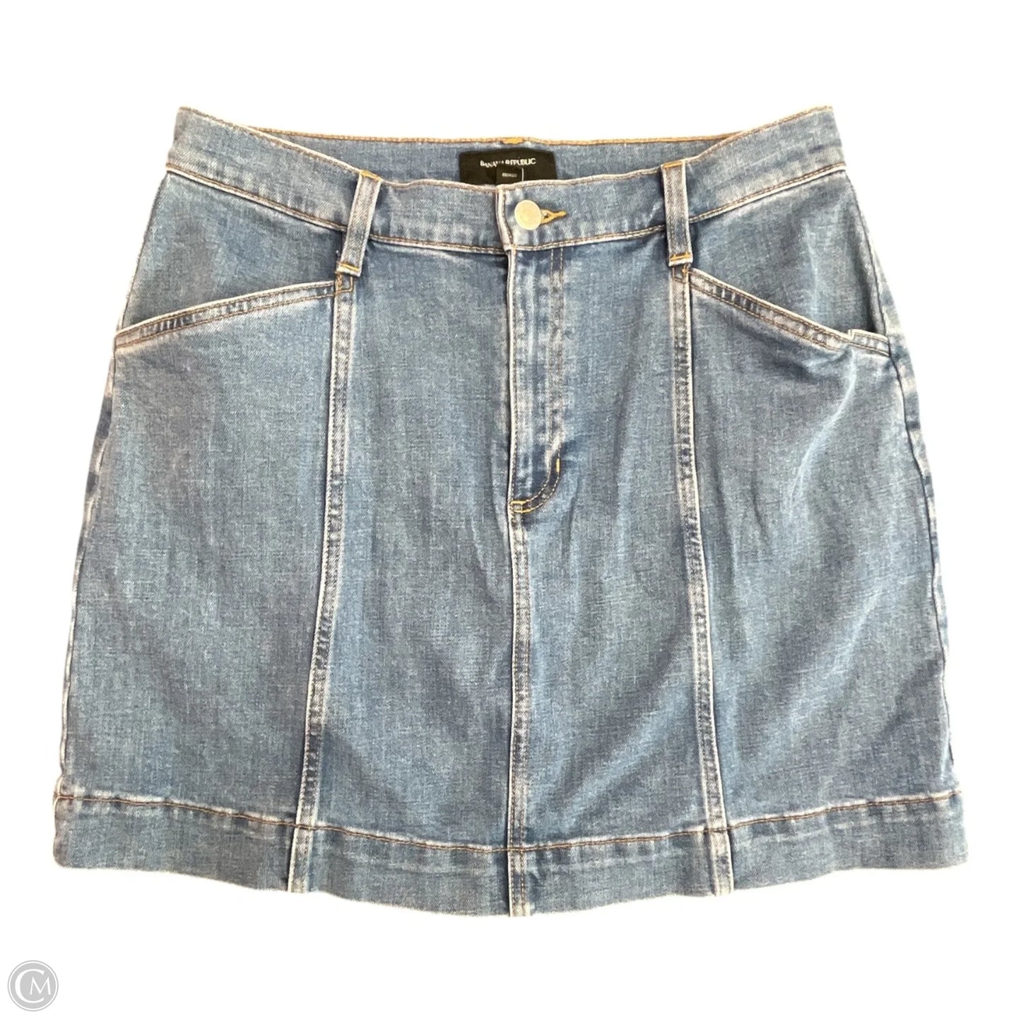 Skirt Mini & Short By Banana Republic In Blue Denim, Size: 8