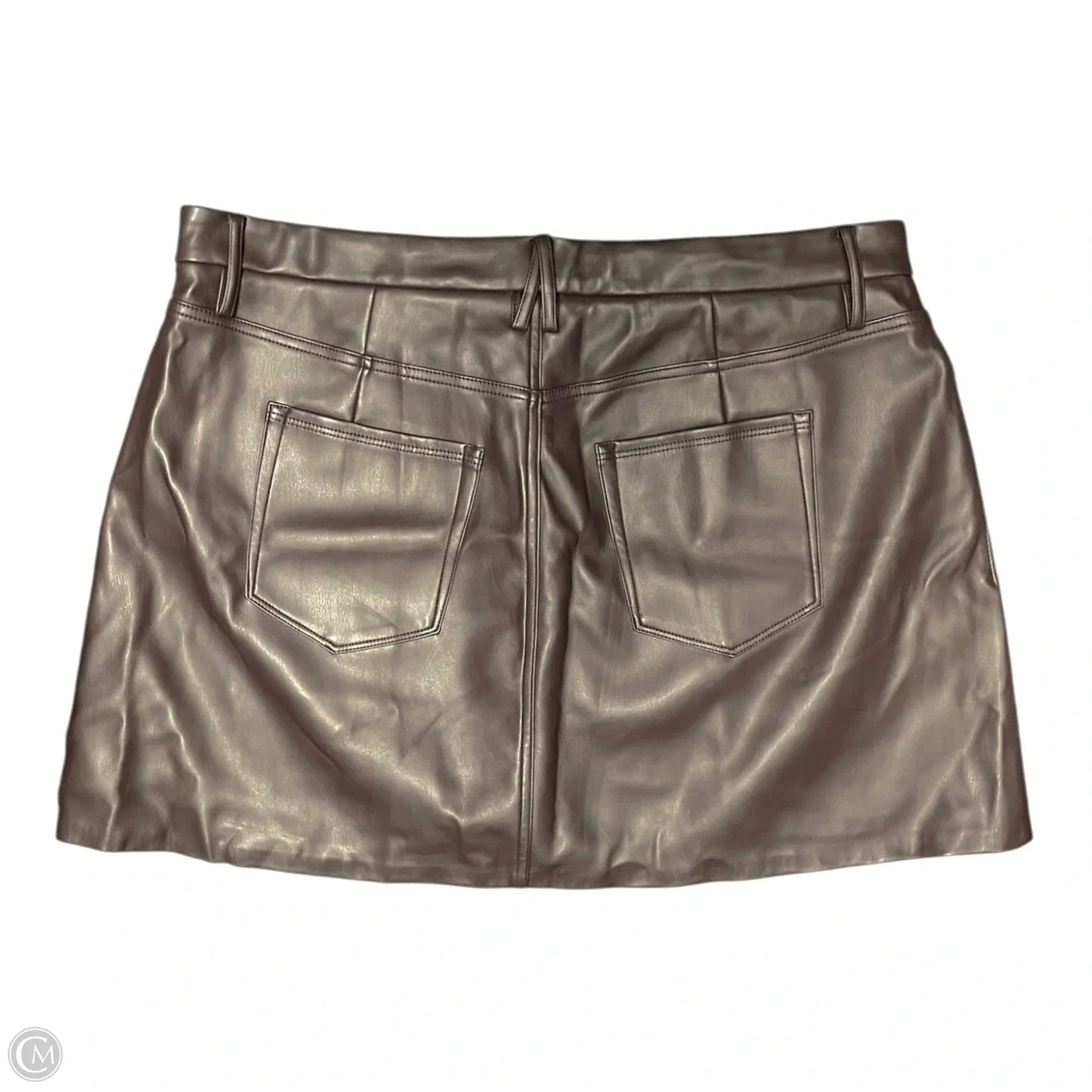 Skirt Mini & Short By Good American In Brown, Size: Xl