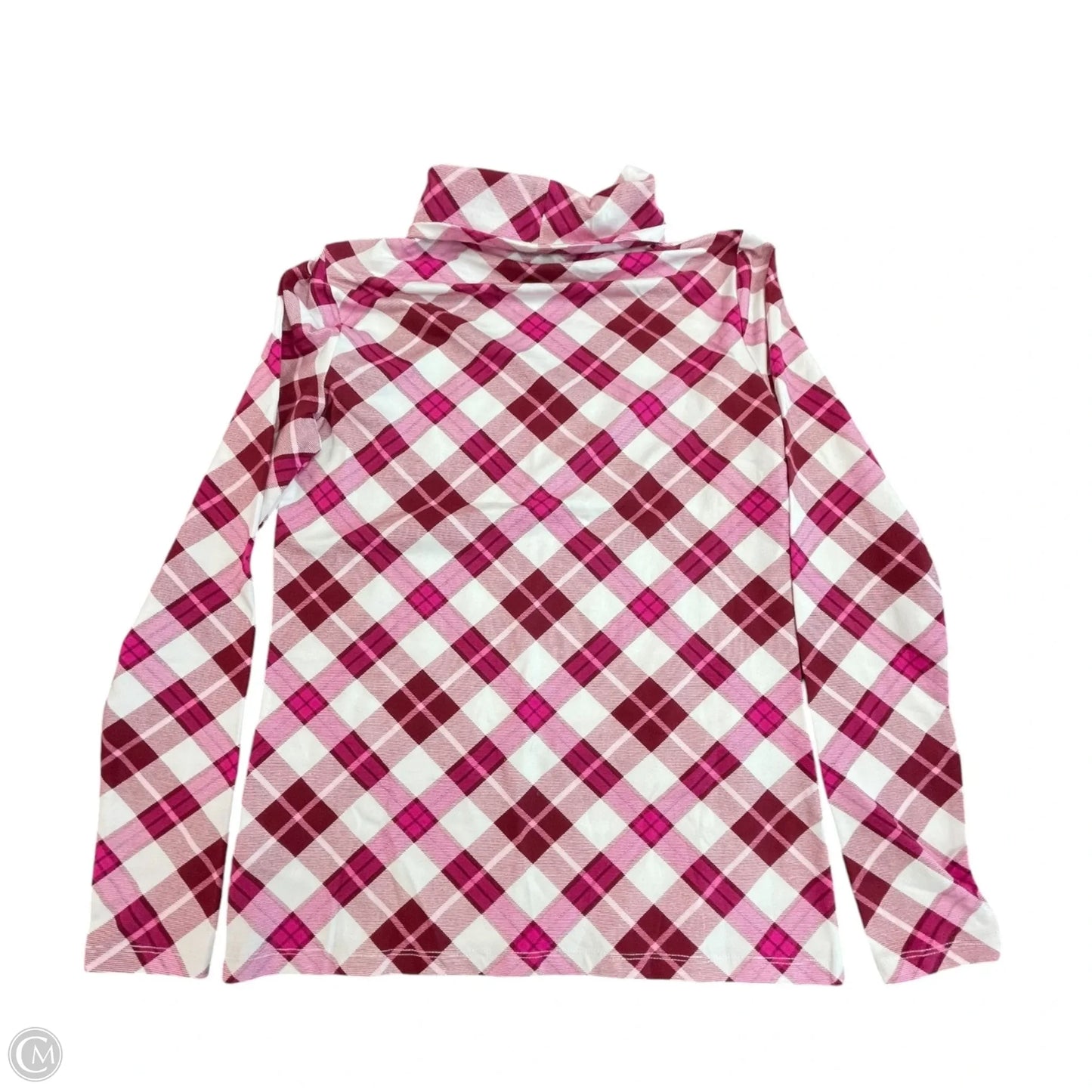 Top Long Sleeve By Talbots In Plaid Pattern, Size: Xs