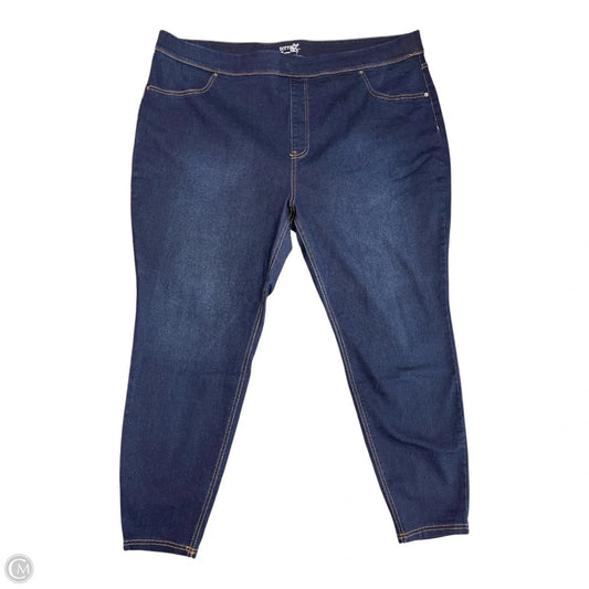 Jeans Jeggings By Terra & Sky In Blue Denim, Size: 3x