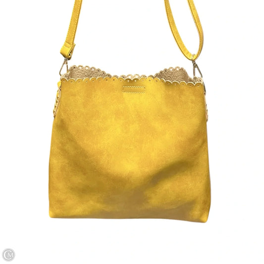Crossbody Leather By Jen & Co, Size: Medium