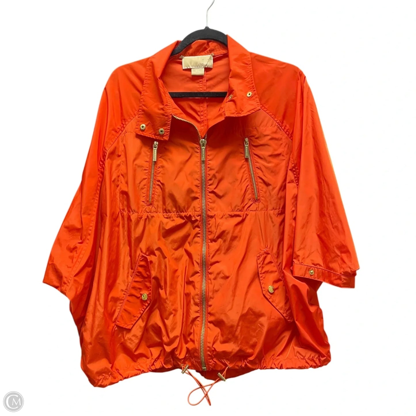 Jacket Windbreaker By Michael By Michael Kors In Orange, Size: Lp