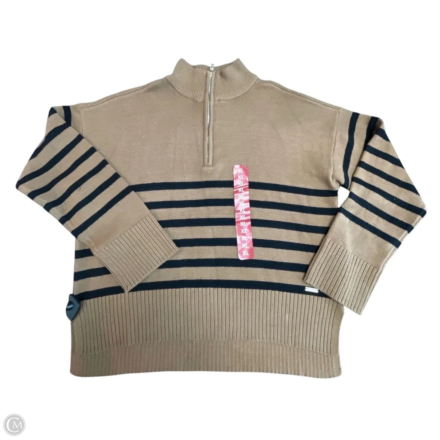 Sweater By Dkny In Striped Pattern, Size: Xl