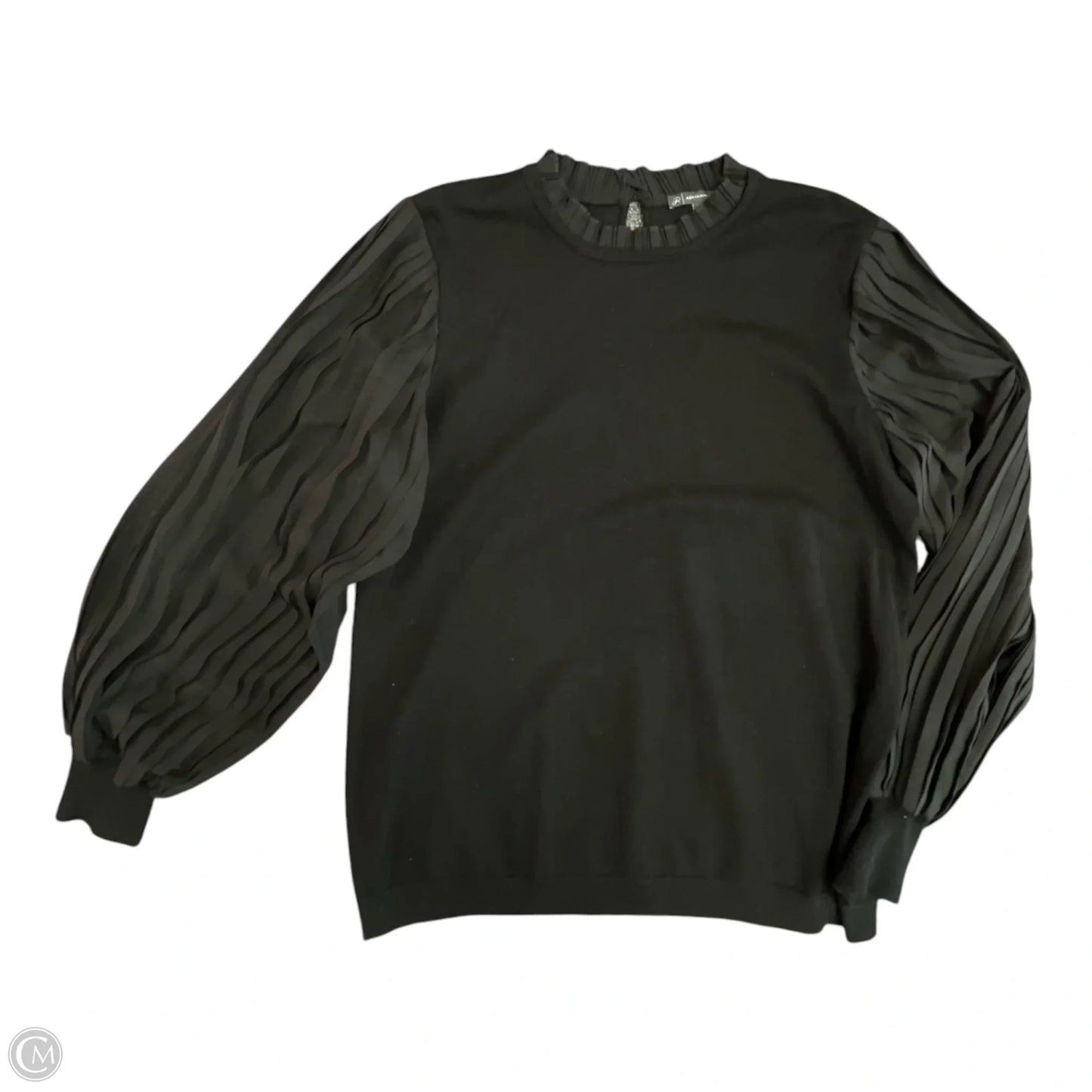 Top Long Sleeve By Adrianna Papell In Black, Size: L