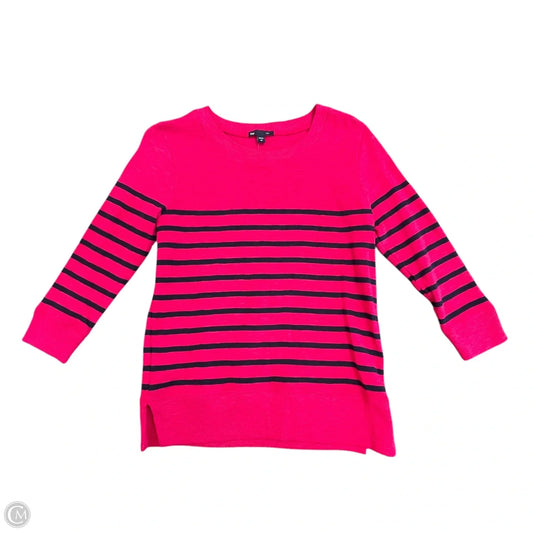 Top 3/4 Sleeve By Gap In Striped Pattern, Size: Xs