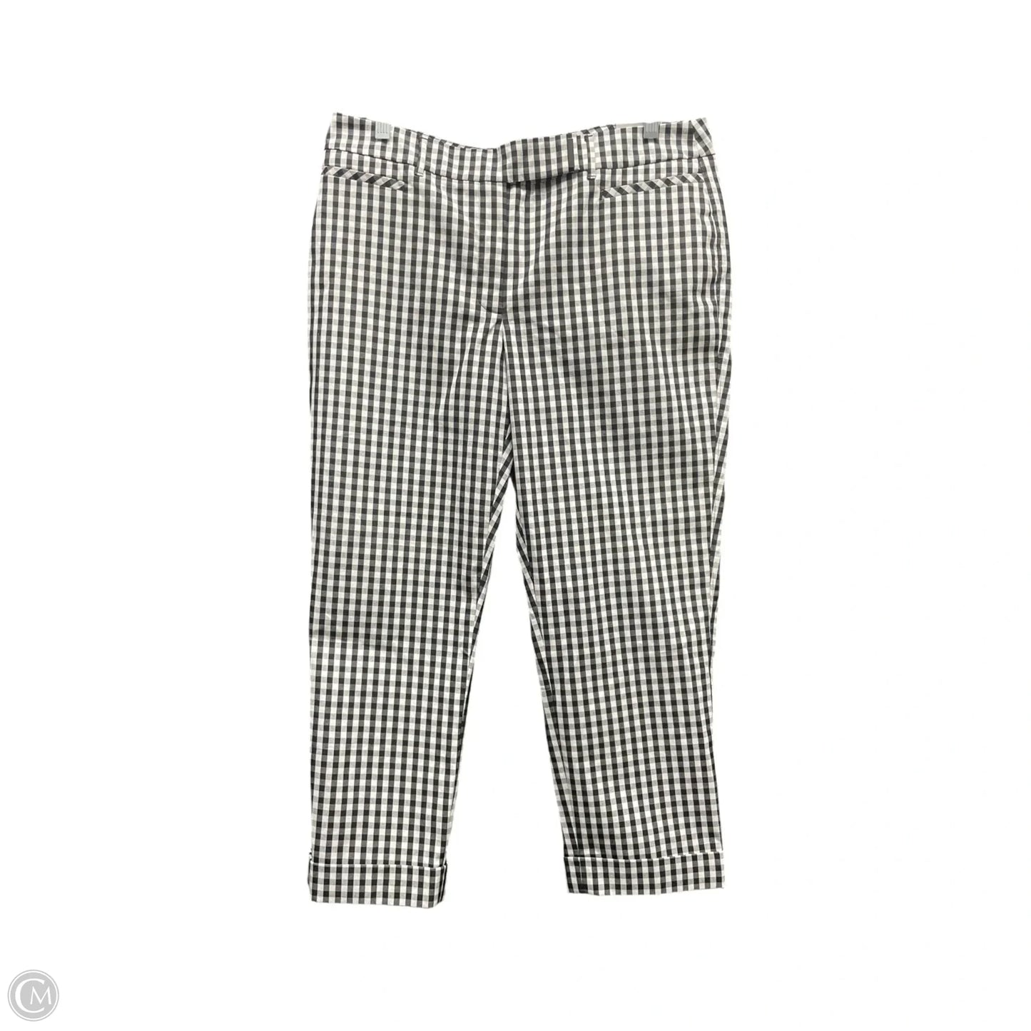 Pants Cropped By White House Black Market In Checkered Pattern, Size: 10