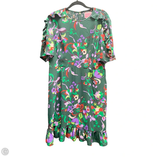 Dress Designer By Kate Spade In Floral Print, Size: Xl