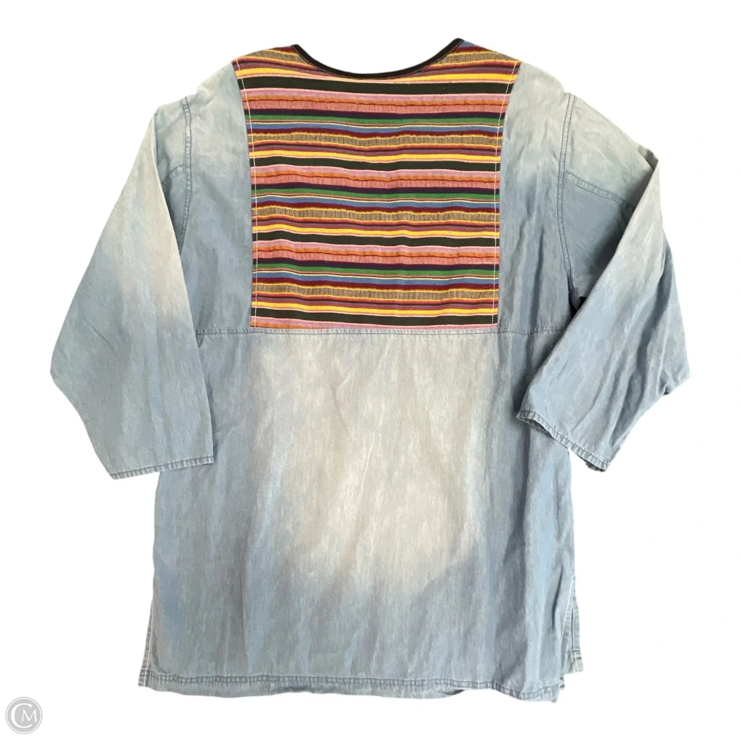Tunic 3/4 Sleeve By Double D Ranch In Floral Print, Size: L
