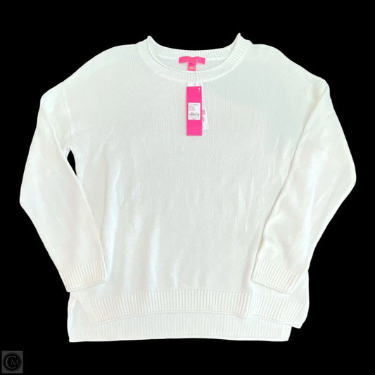 Sweater By Lilly Pulitzer In White, Size: Xl