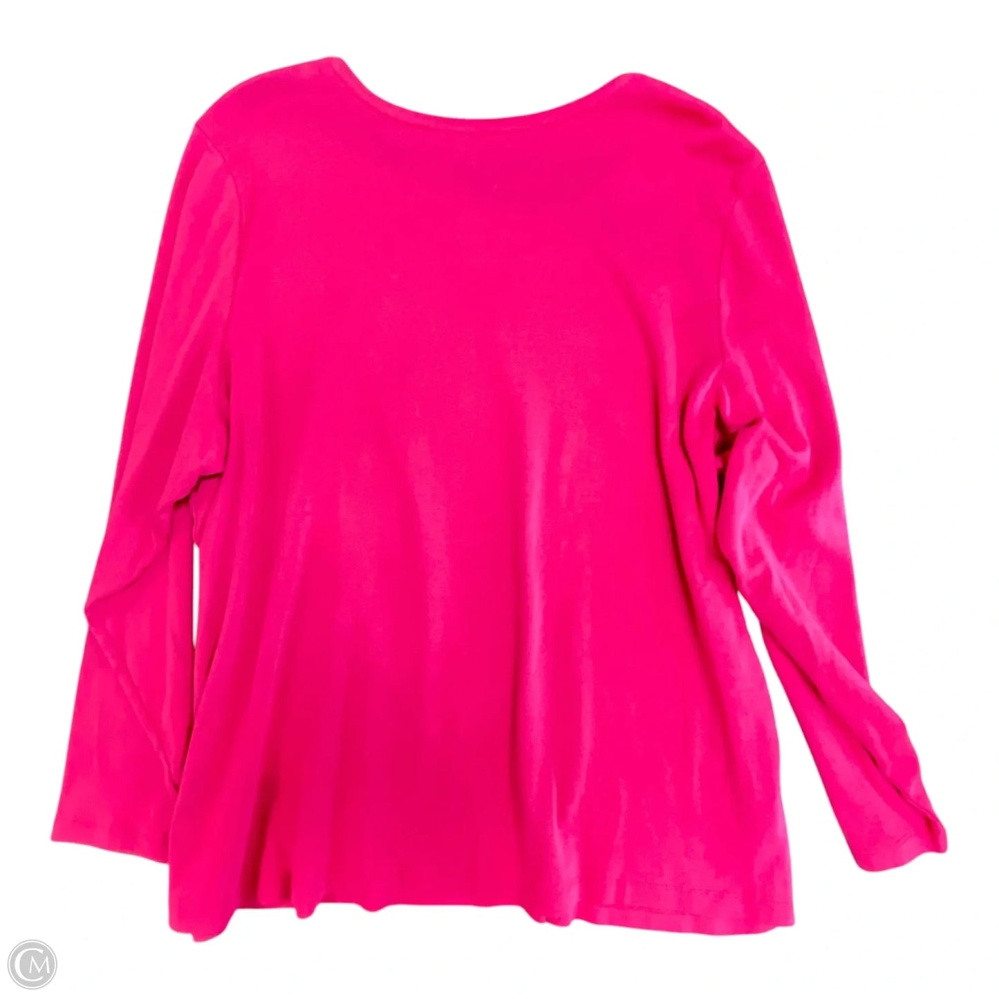 Top Long Sleeve Basic By Cj Banks In Pink, Size: 3x