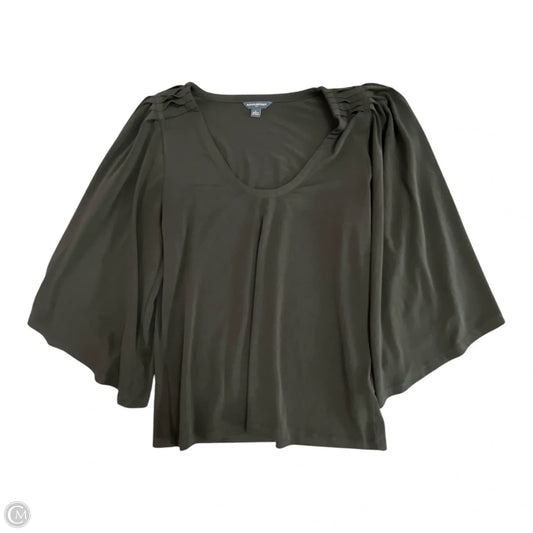 Top 3/4 Sleeve Basic By Banana Republic In Black, Size: L