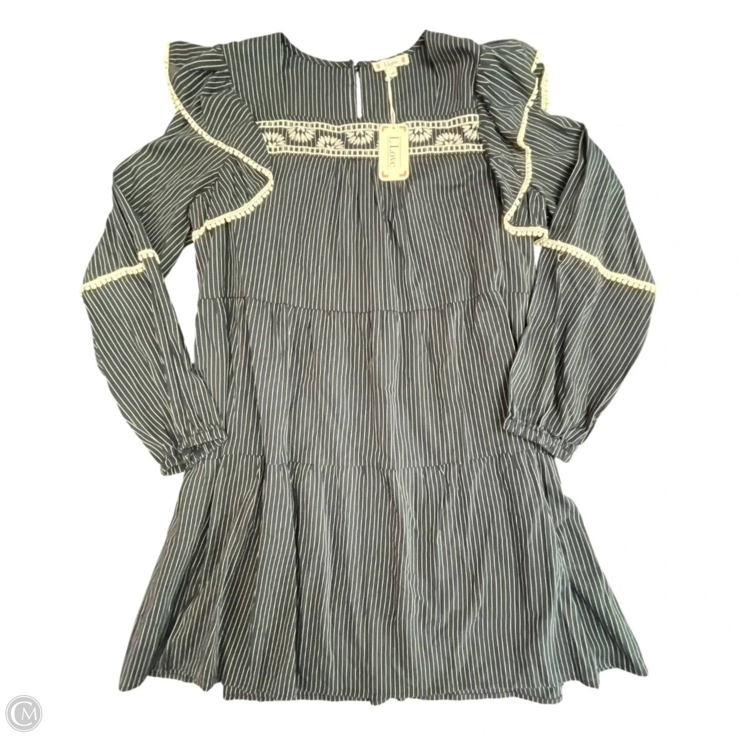 Dress Casual Short By L Love In Striped Pattern, Size: L