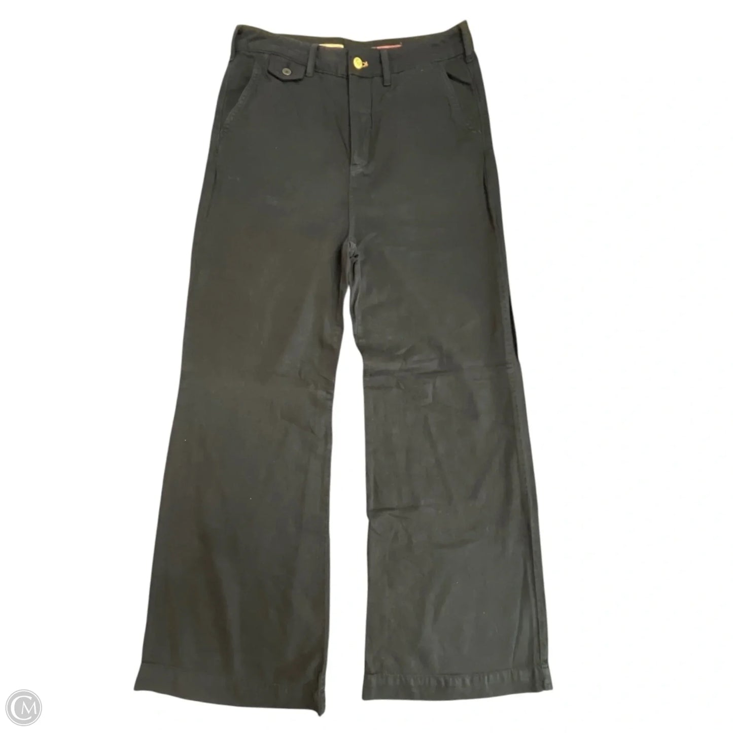 Jeans Wide Leg By Pilcro In Black Denim, Size: 10l