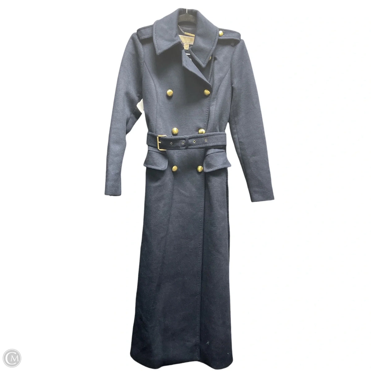 Coat Wool By Michael By Michael Kors In Navy, Size: S