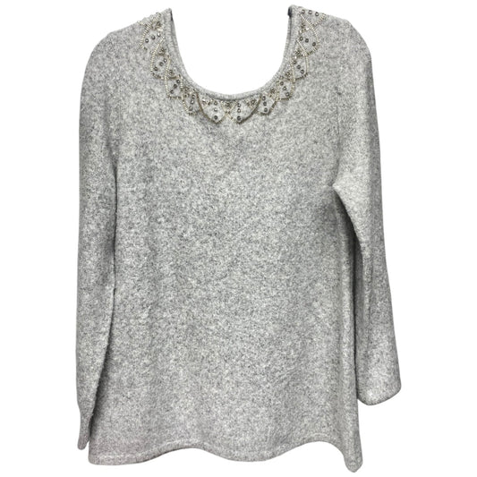 Sweater By Soft Surroundings In Grey, Size: M