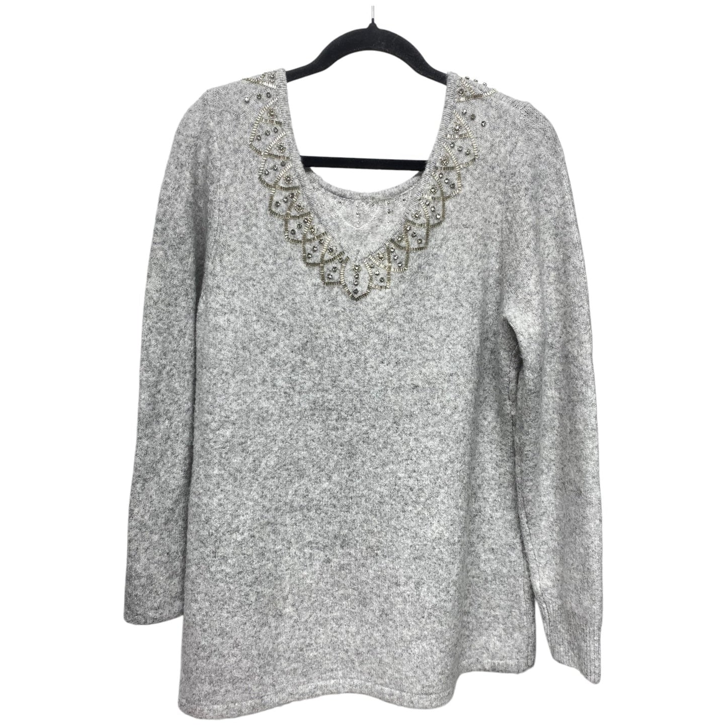 Sweater By Soft Surroundings In Grey, Size: M