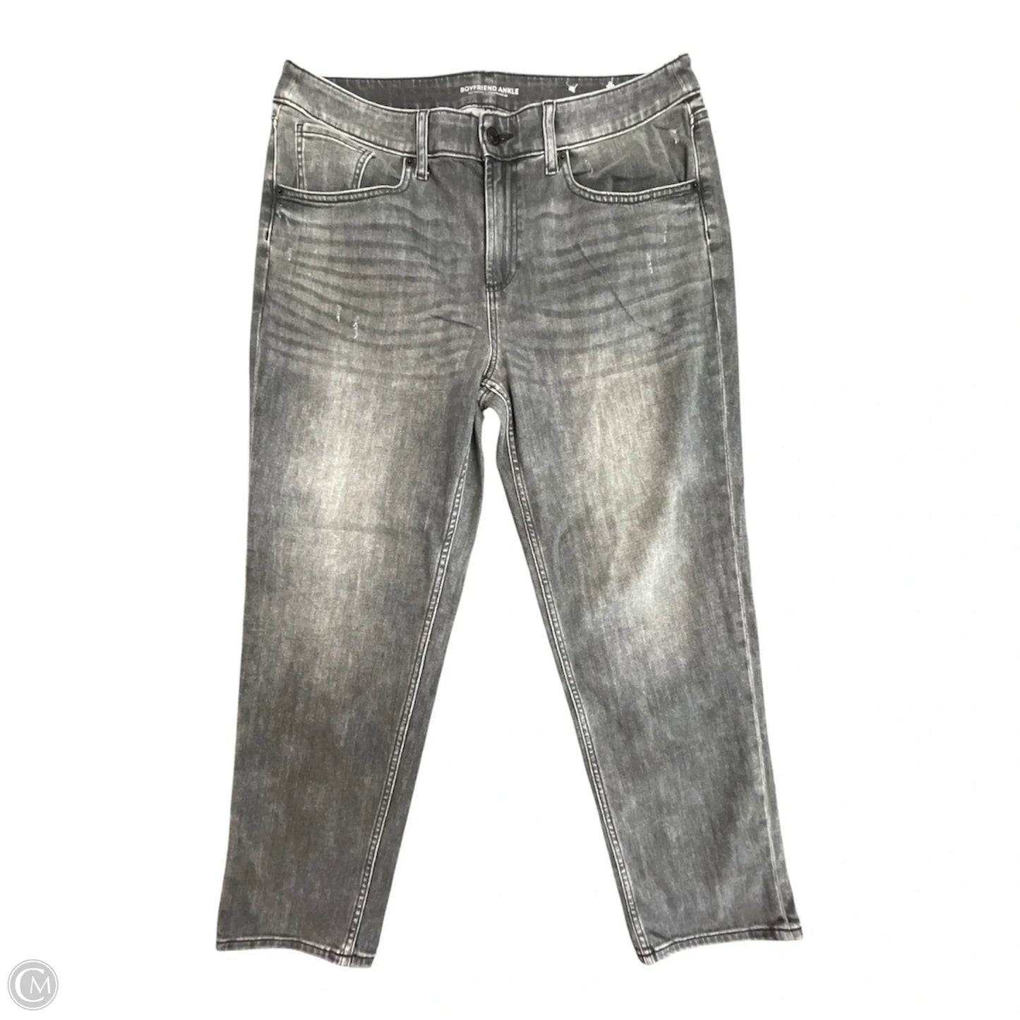 Jeans Boyfriend By Chicos In Grey, Size: 12
