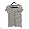 Top Short Sleeve By Caslon In Striped Pattern, Size: S