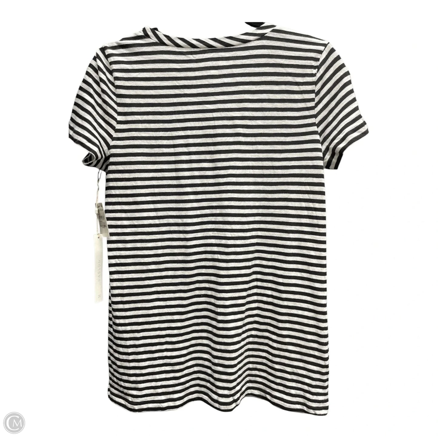 Top Short Sleeve By Caslon In Striped Pattern, Size: S