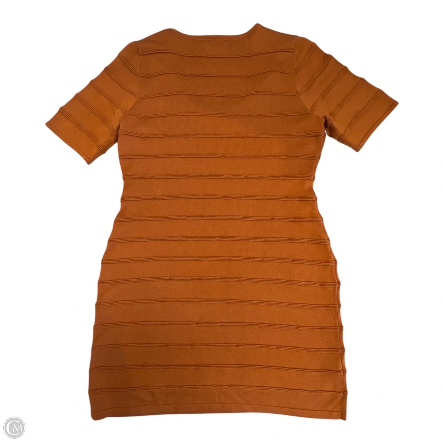 Dress Casual Short By Calvin Klein In Orange, Size: L