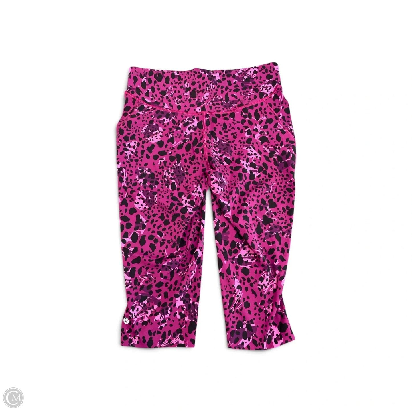 Athletic Capris By Lululemon In Animal Print, Size: 12