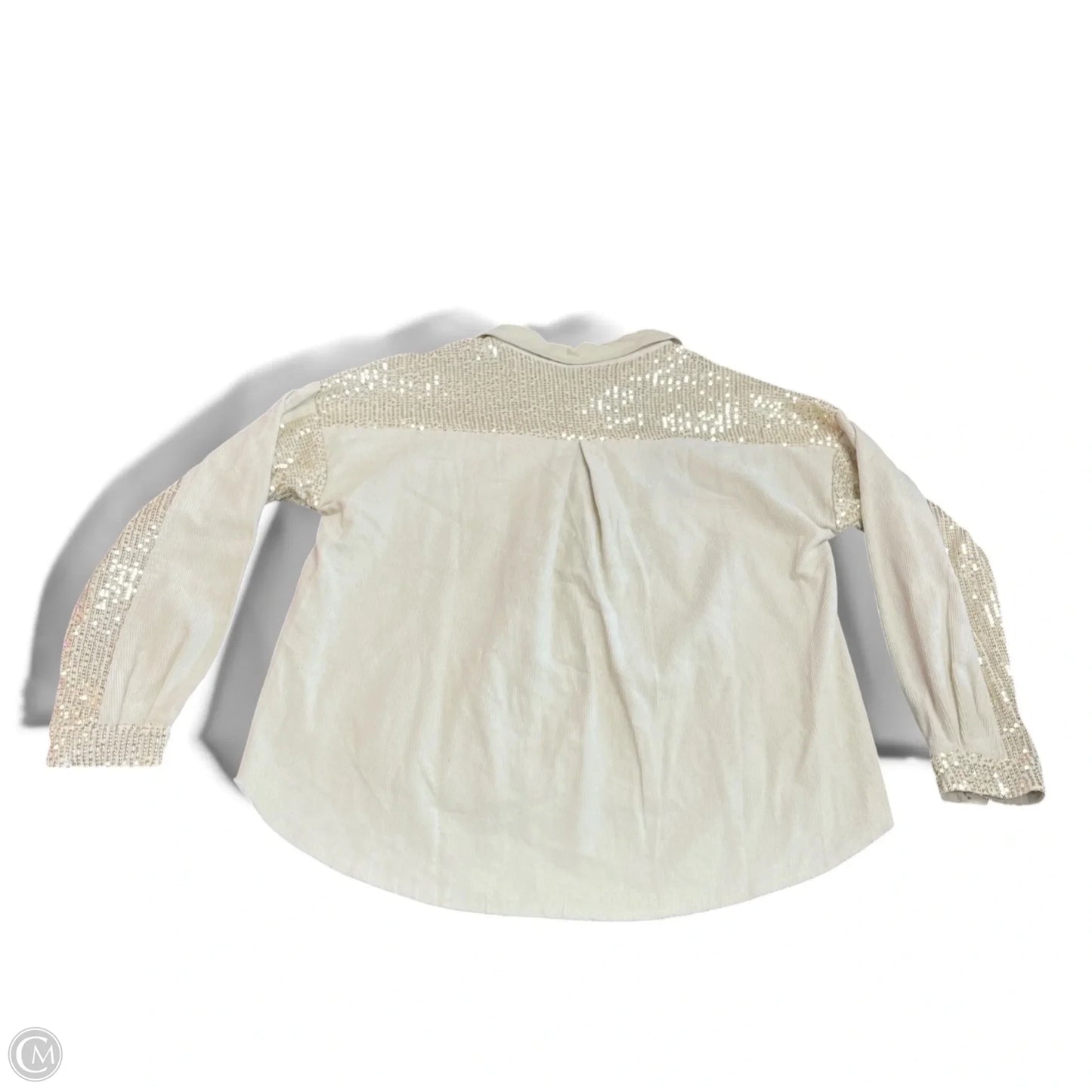Jacket Shirt By Umgee In Cream, Size: M