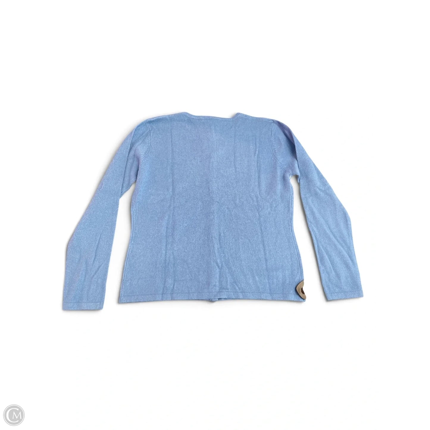Sweater Cardigan Cashmere By Harolds In Blue, Size: L