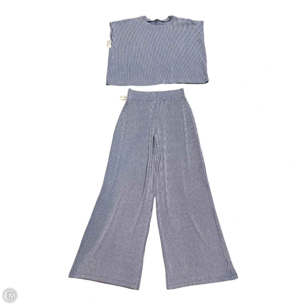 Pants Set 2pc By Zenana In Navy, Size: M