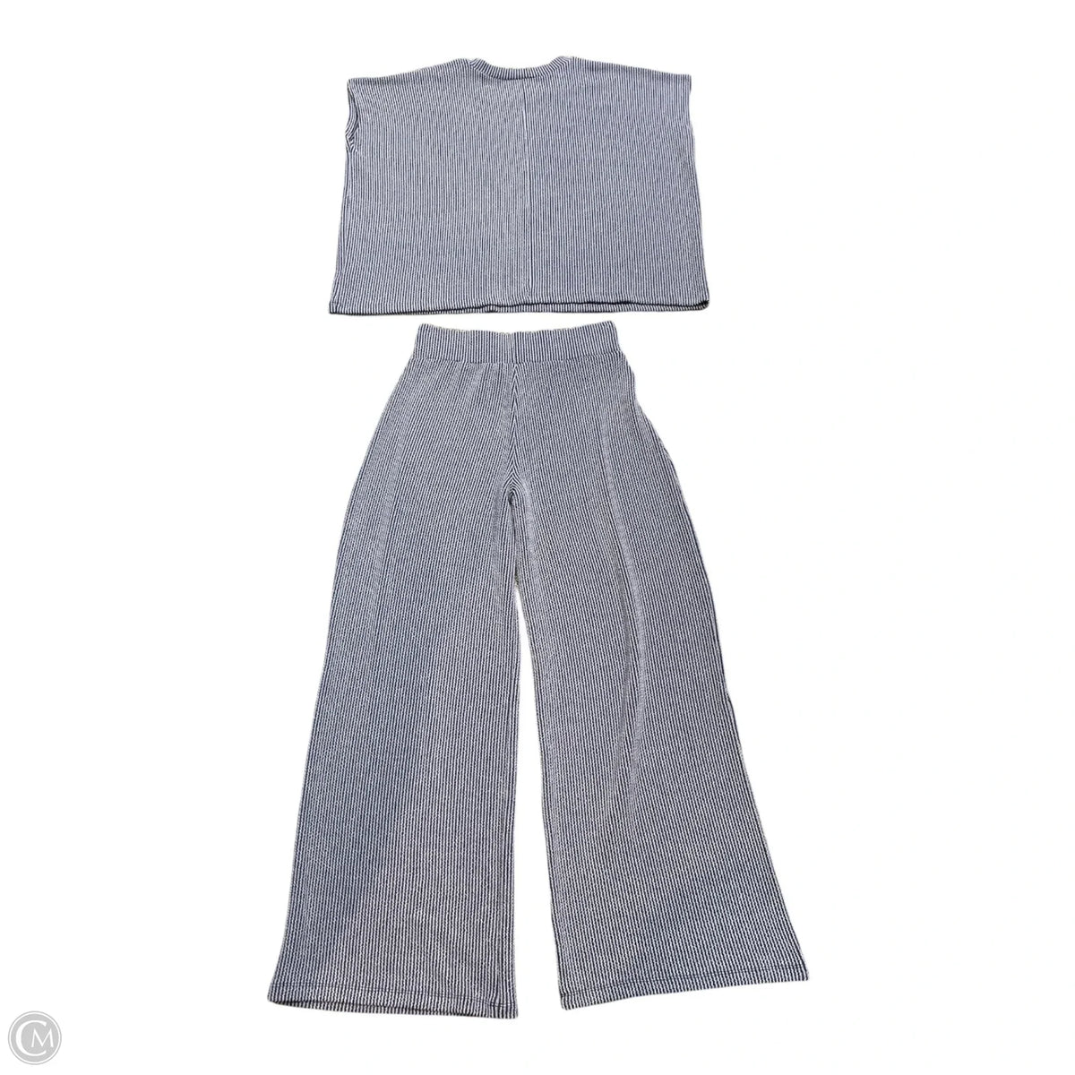 Pants Set 2pc By Zenana In Navy, Size: M