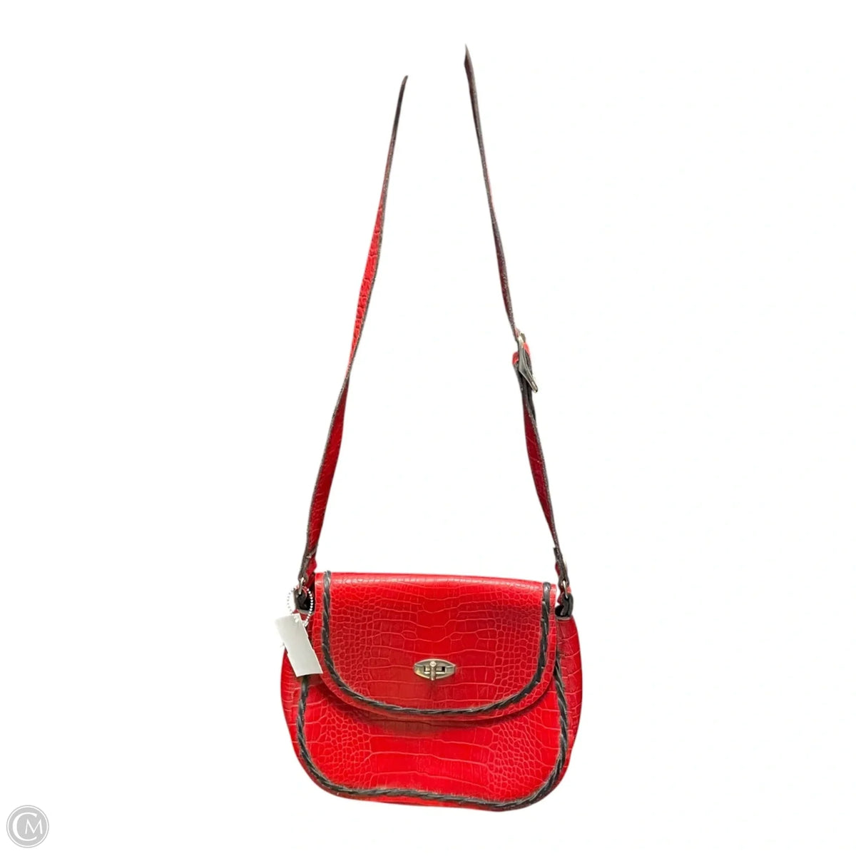 Crossbody Leather By Clothes Mentor, Size: Medium