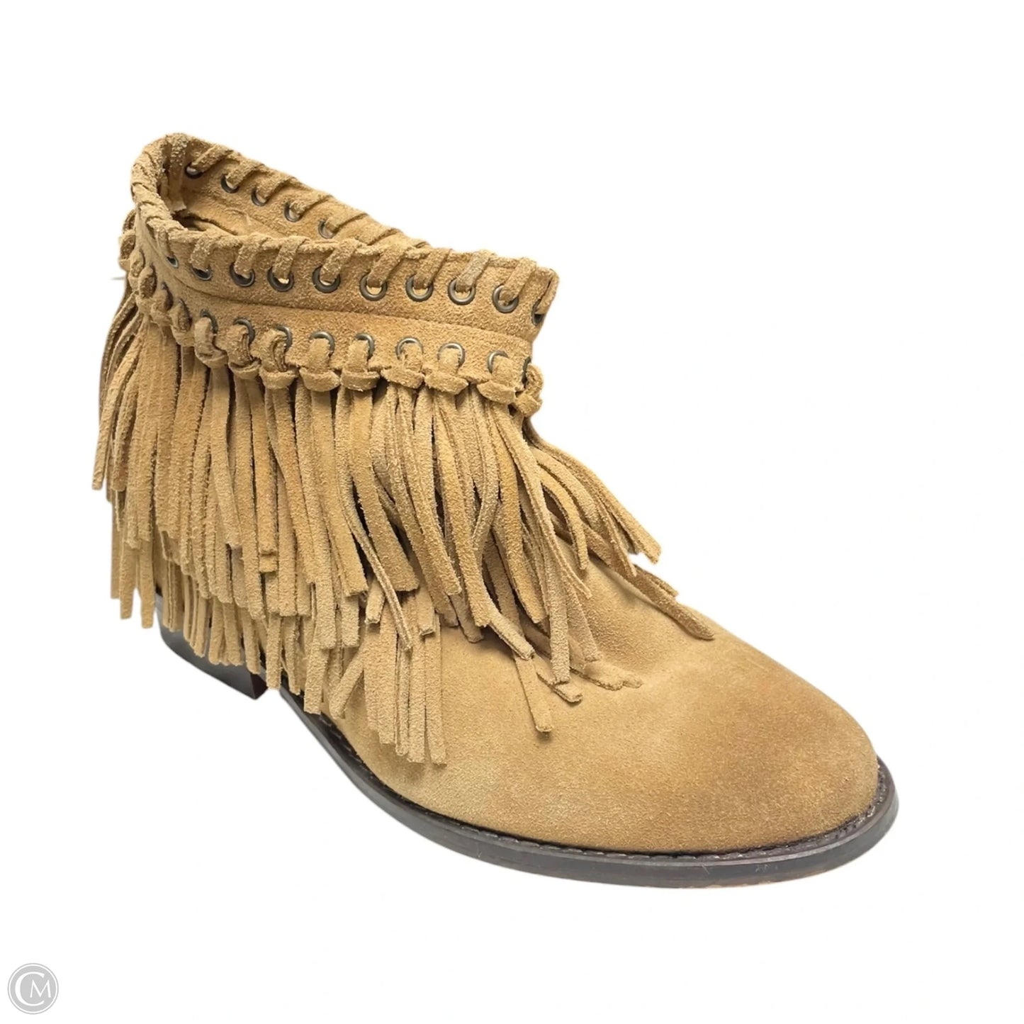 Boots Ankle Flats By Zara In Tan, Size: 9.5