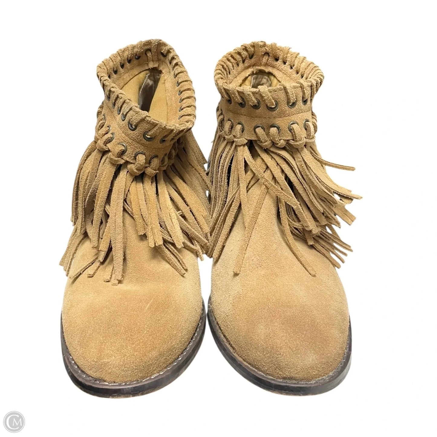 Boots Ankle Flats By Zara In Tan, Size: 9.5