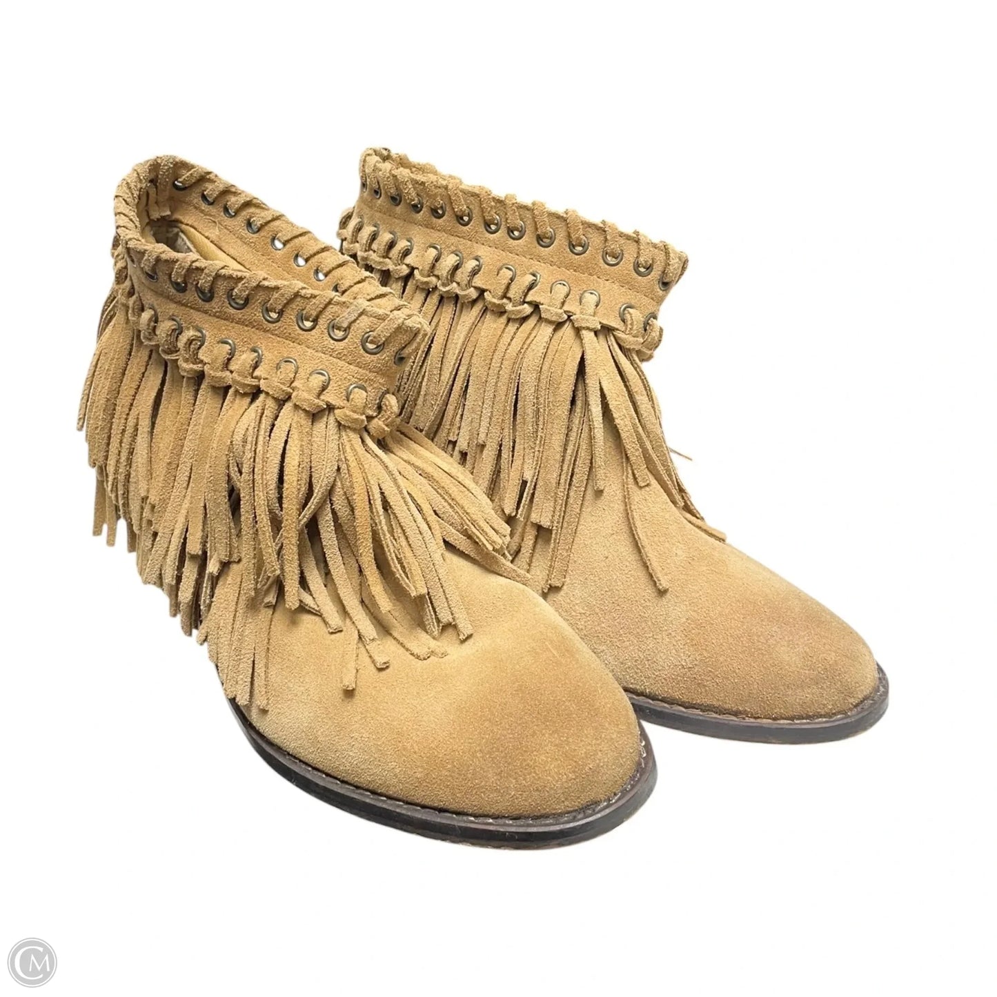 Boots Ankle Flats By Zara In Tan, Size: 9.5