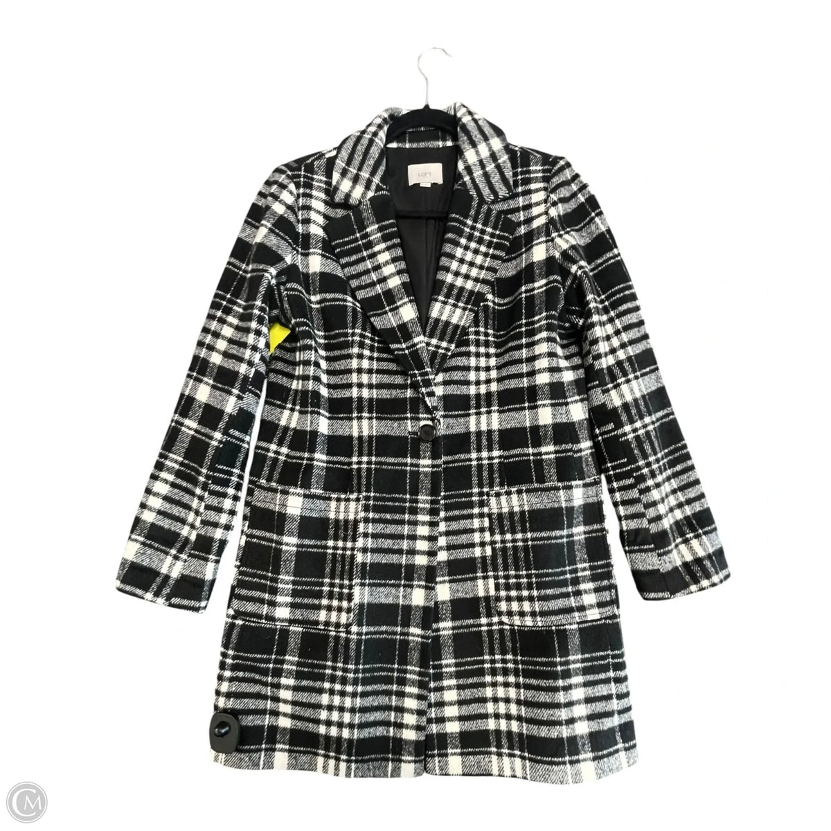 Coat Other By Loft In Plaid Pattern, Size: Xs