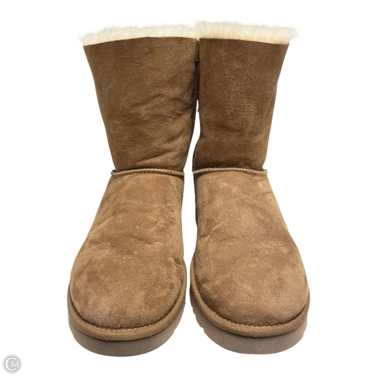 Boots Designer By Ugg In Cream & Tan, Size: 10