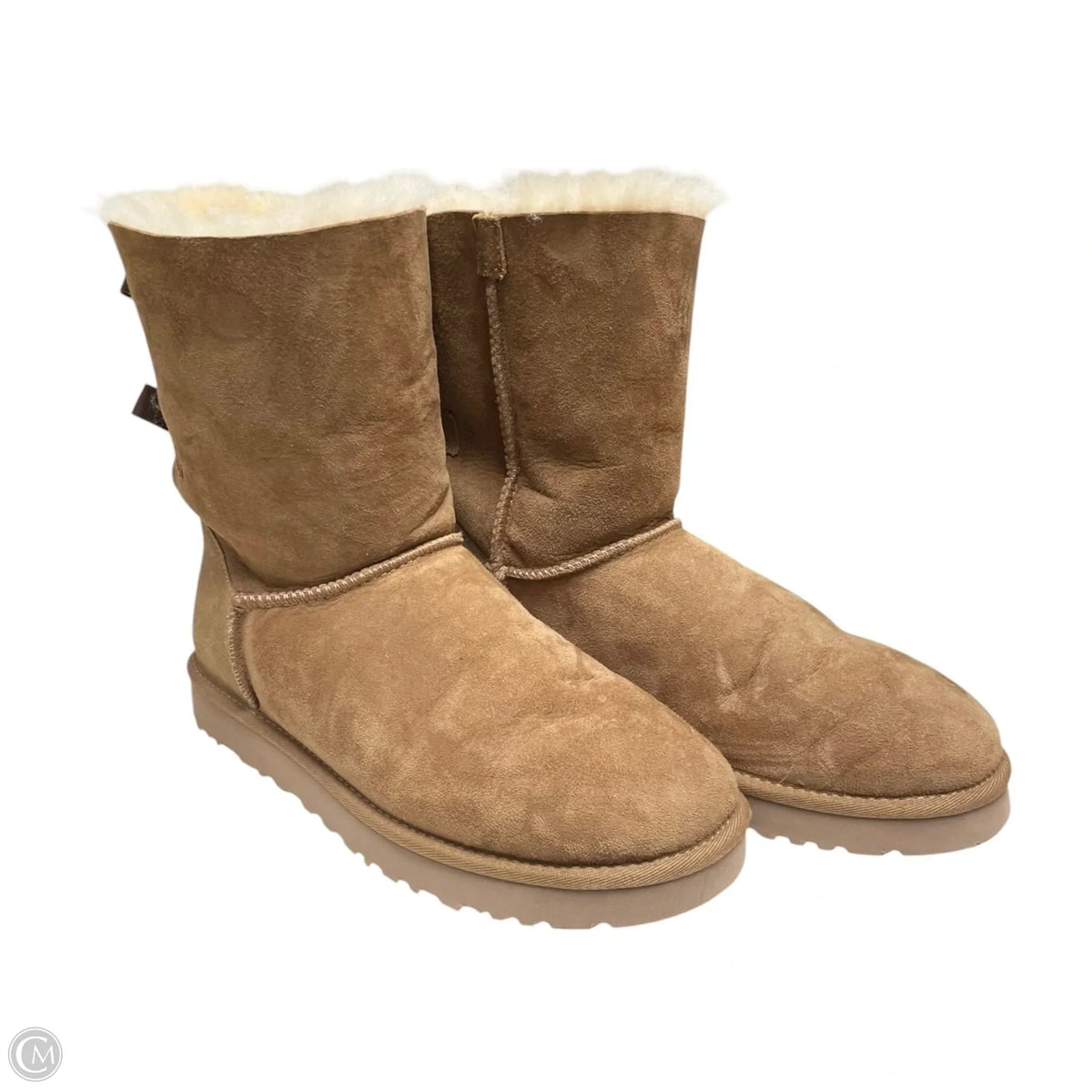 Boots Designer By Ugg In Cream & Tan, Size: 10
