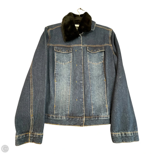 Jacket Denim By Villager By Liz Claiborne In Blue Denim, Size: Xl