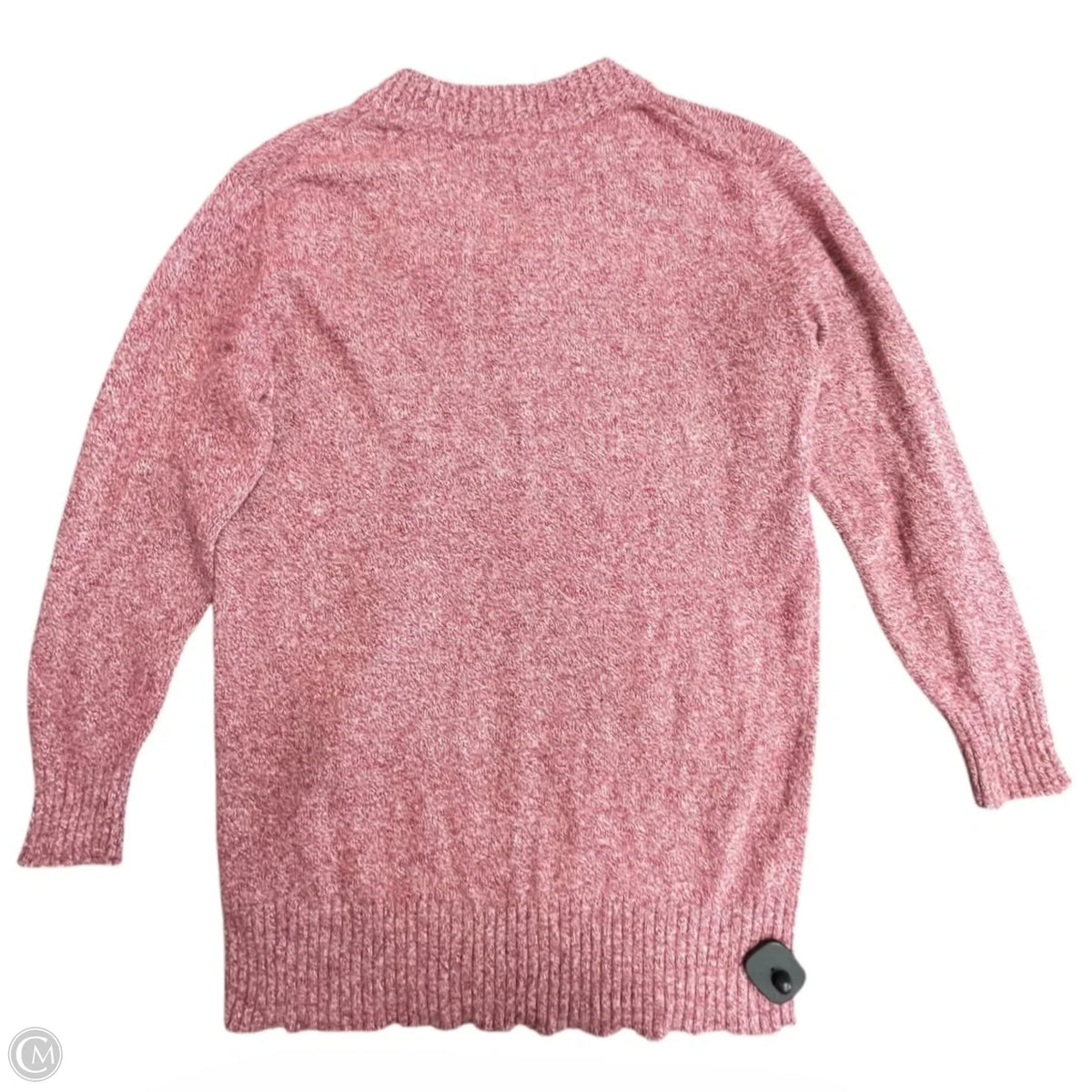Sweater By Athleta In Pink & White, Size: L