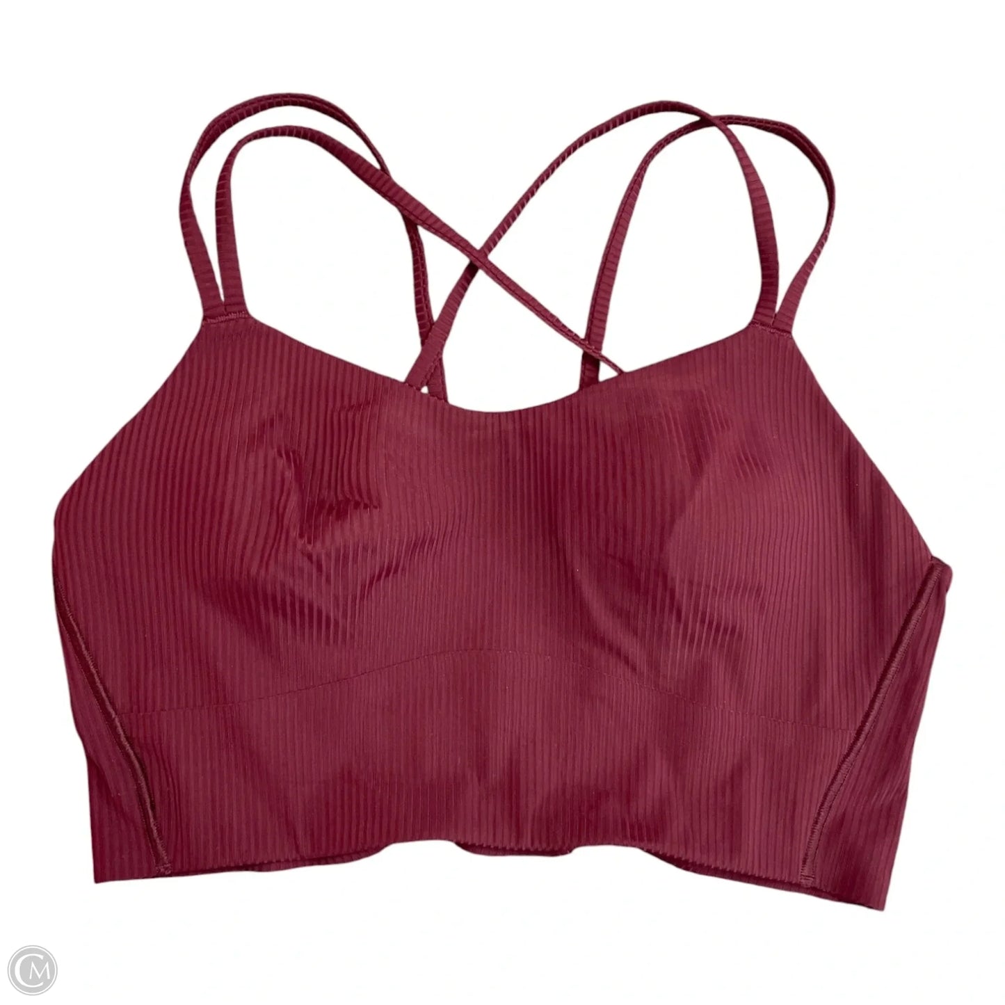 Athletic Bra By Lululemon In Maroon, Size: S