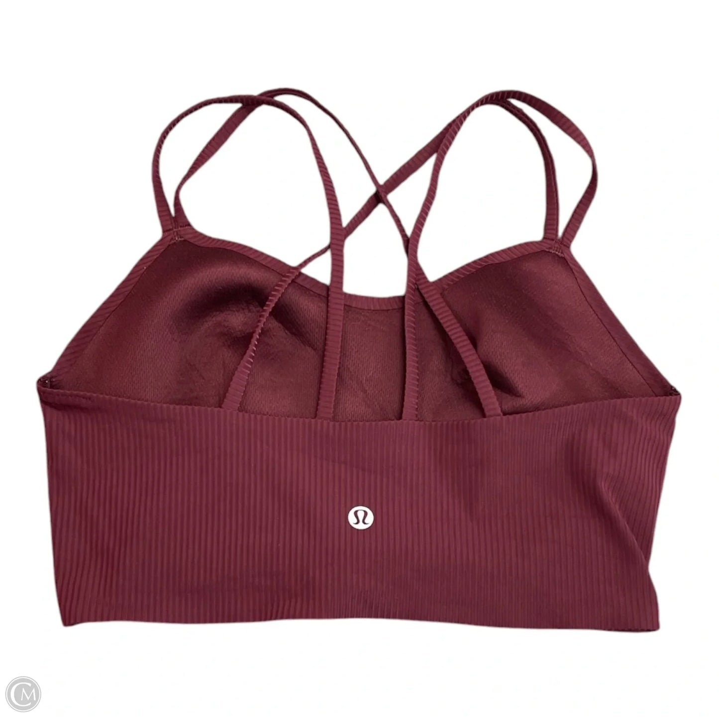 Athletic Bra By Lululemon In Maroon, Size: S