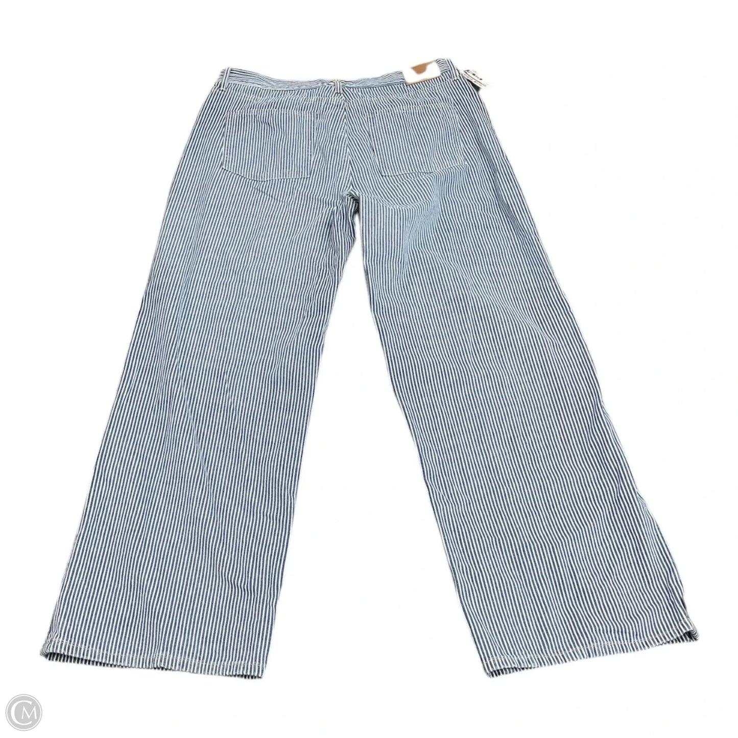 Jeans Wide Leg By Able In Striped Pattern, Size: 12