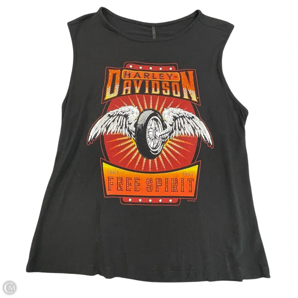 Top Sleeveless By Harley Davidson In Black, Size: S