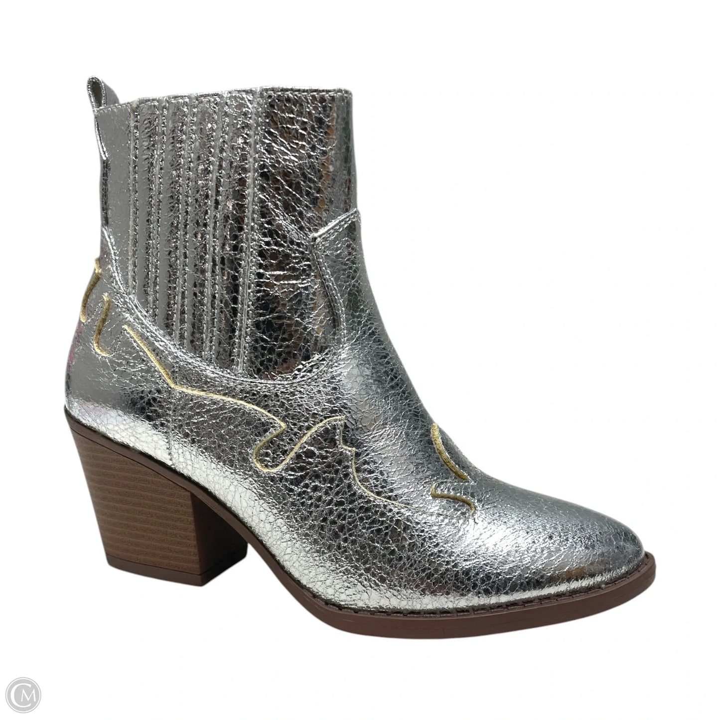 Boots Western By So In Silver, Size: 7