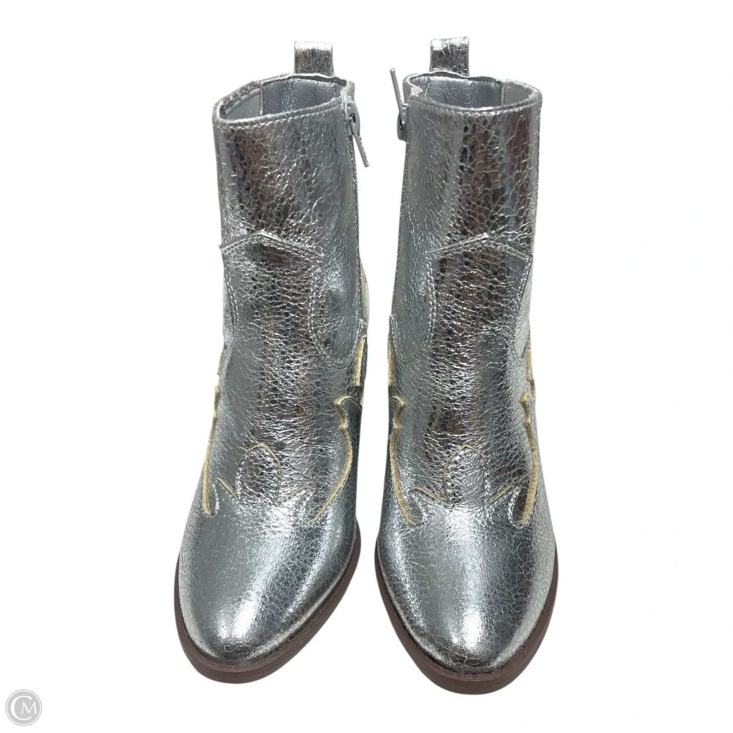 Boots Western By So In Silver, Size: 7