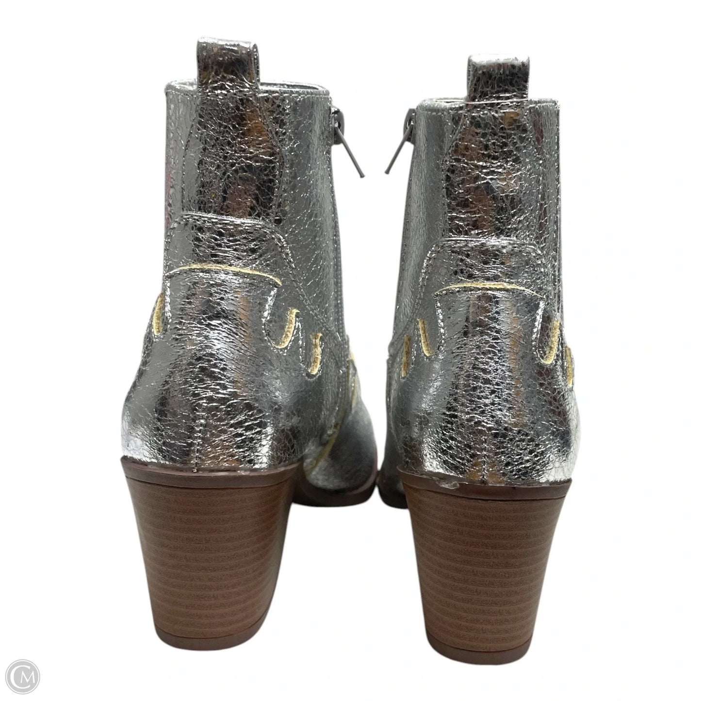 Boots Western By So In Silver, Size: 7
