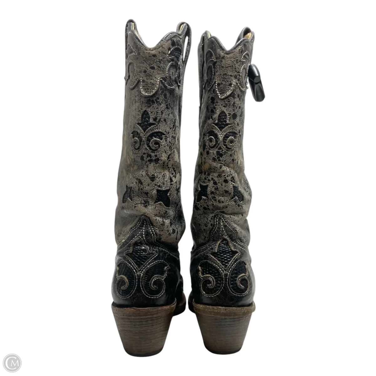 Boots Western By Corral In Black & Cream, Size: 6