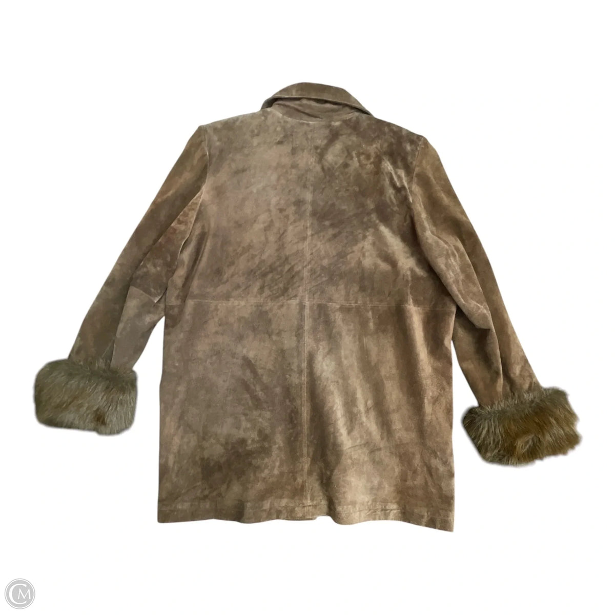 Coat Leather By JERRY LEWIS In Brown, Size: L
