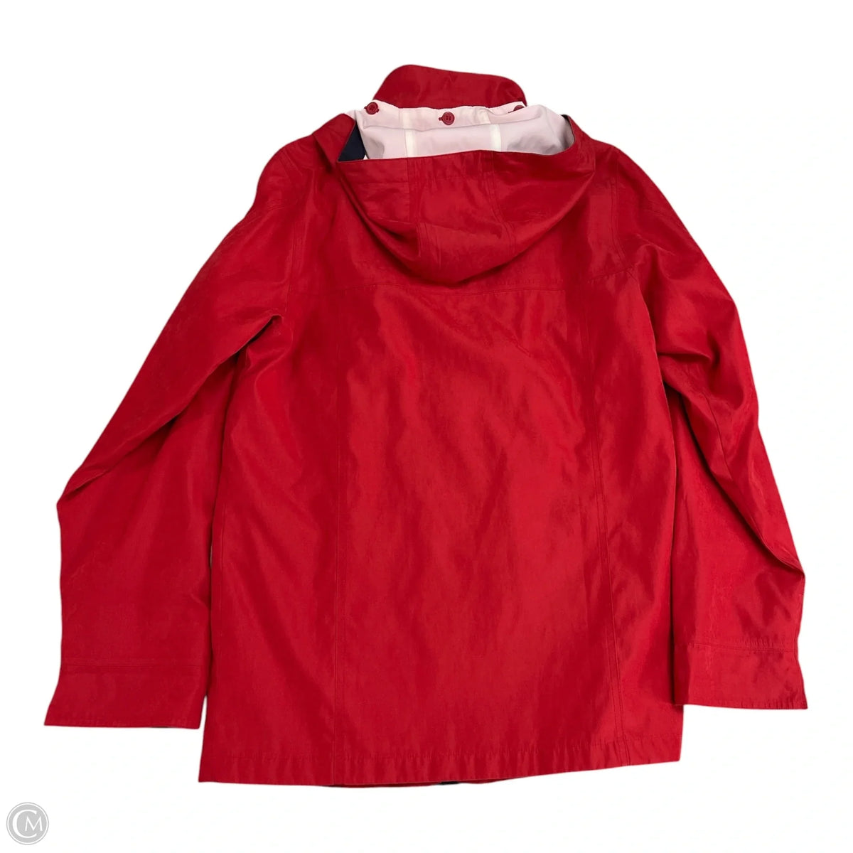 Jacket Windbreaker By Liz Claiborne In Red, Size: S