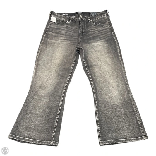 Jeans Cropped By Liverpool In Black Denim, Size: 8